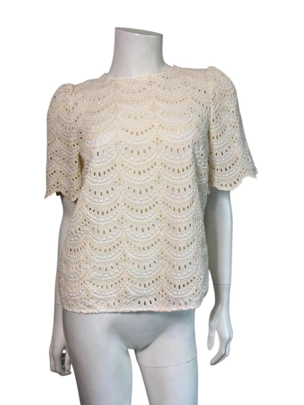 SEZANE Lisa Blouse in Ecru Size FR 36/ US 4 - Picture 2 of 8